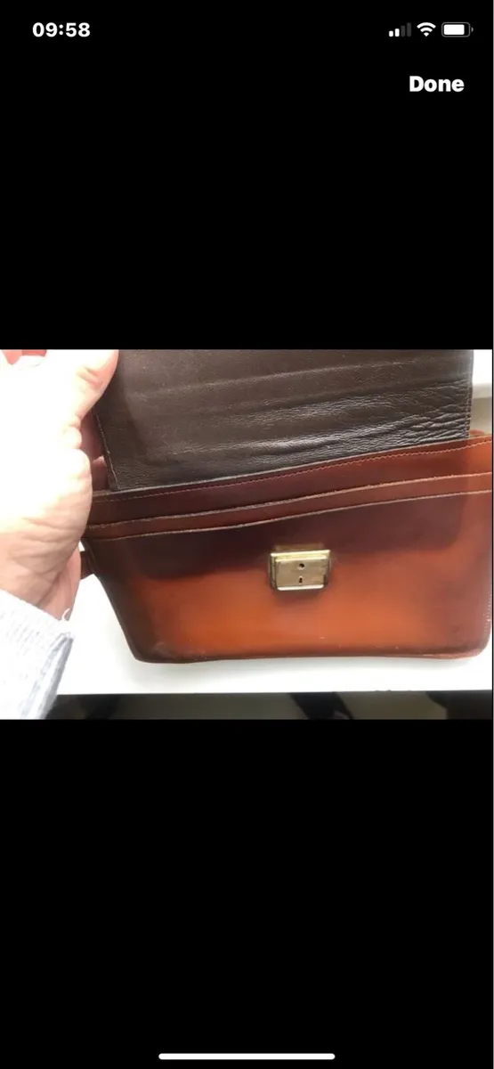 Leather Wrist/ Clutch Bag - Image 4