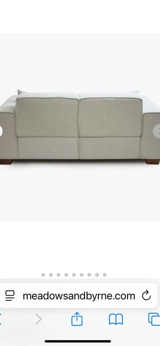 Meadows & Byrne 2 seater Sofa + Armchair - Image 4