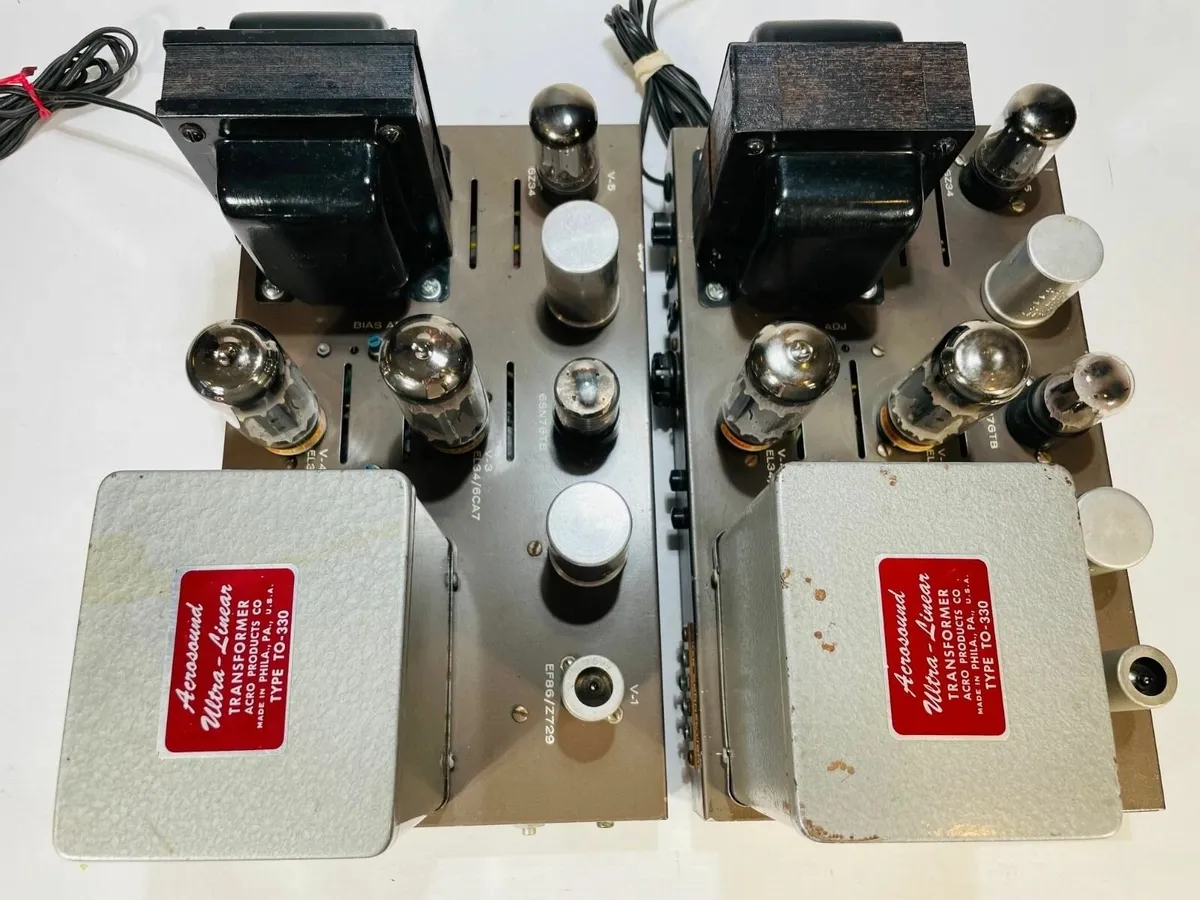 Rare Pair of Vintage Eico HF-60 Tube Amplifiers - Image 1