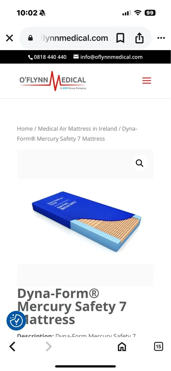 4ft Hospital Bed with Mattress - Image 2