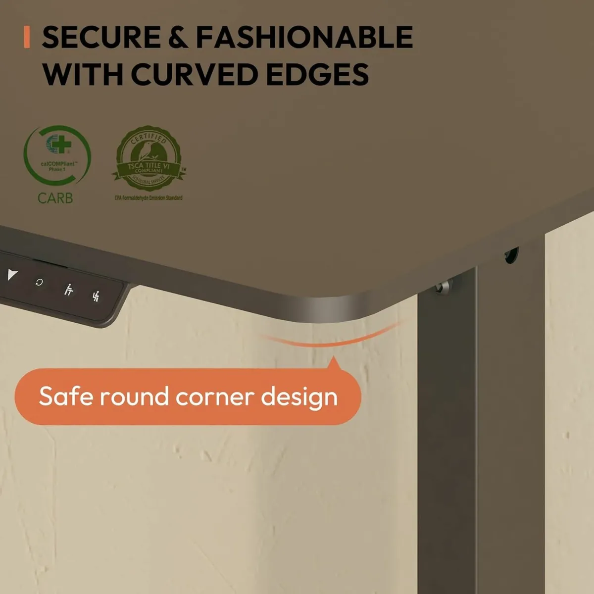 160×75CM Electric Standing Desk Height Adjustable - Image 3