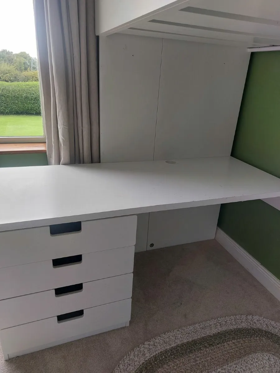 Loft bed with desk and storage - Ikea - Image 3