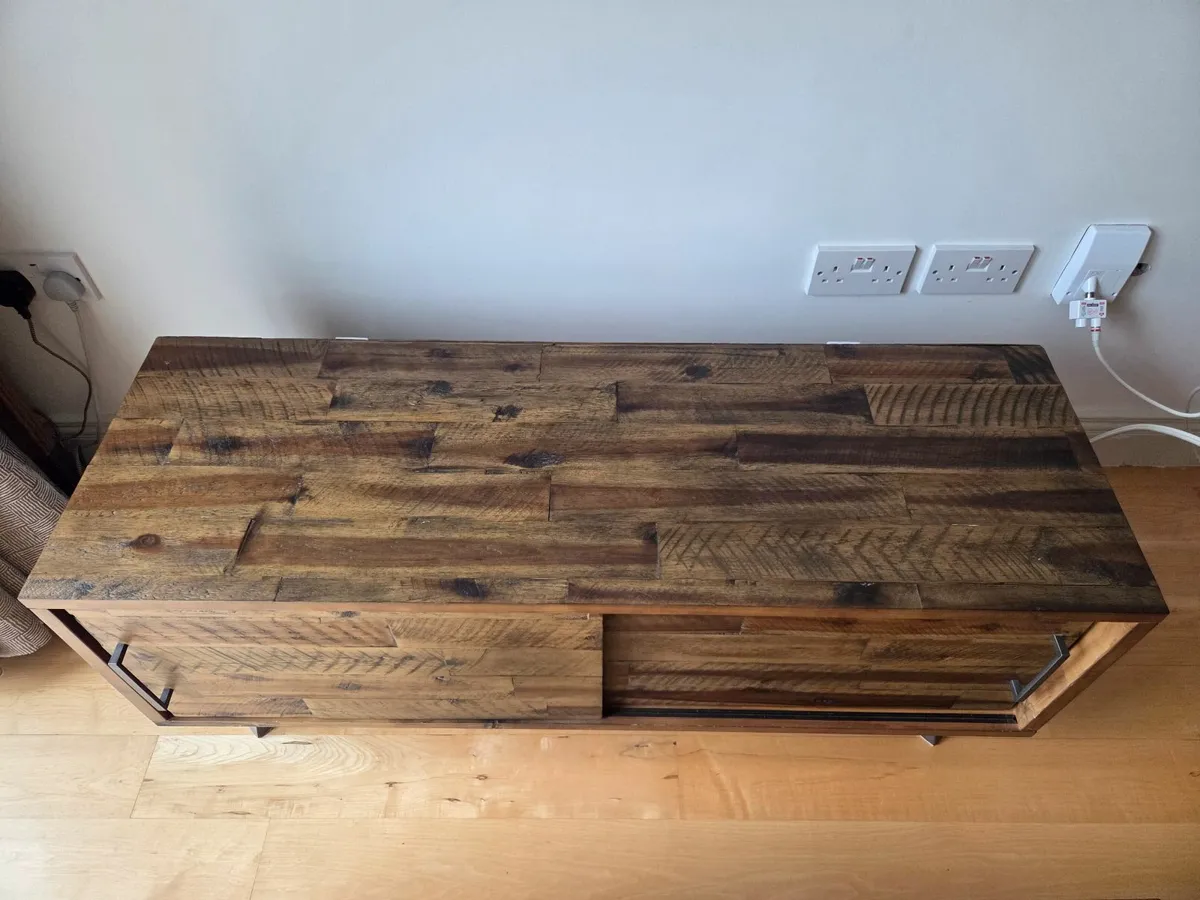 TV cabinet: Camden Rustic Media Unit - Image 3