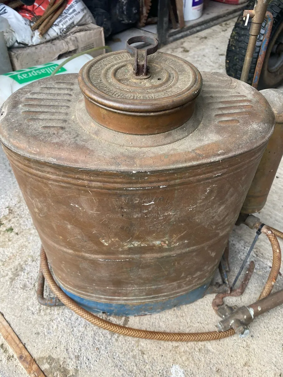Vintage Copper Backpack Sprayer - Image 1