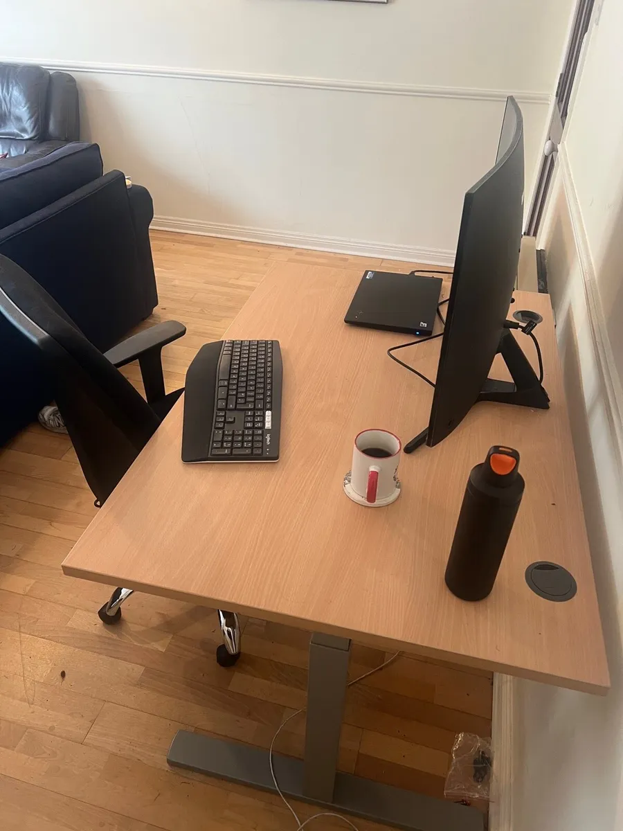 Sit-stand Desk and Ergonomic Chair - Image 2