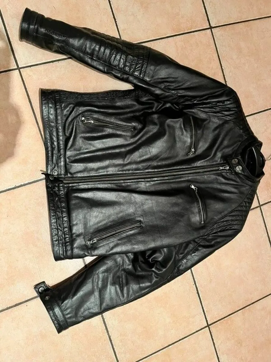 Redskins Leather Biker Jacket - Image 2