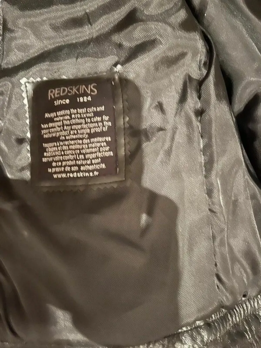 Redskins Leather Biker Jacket - Image 4