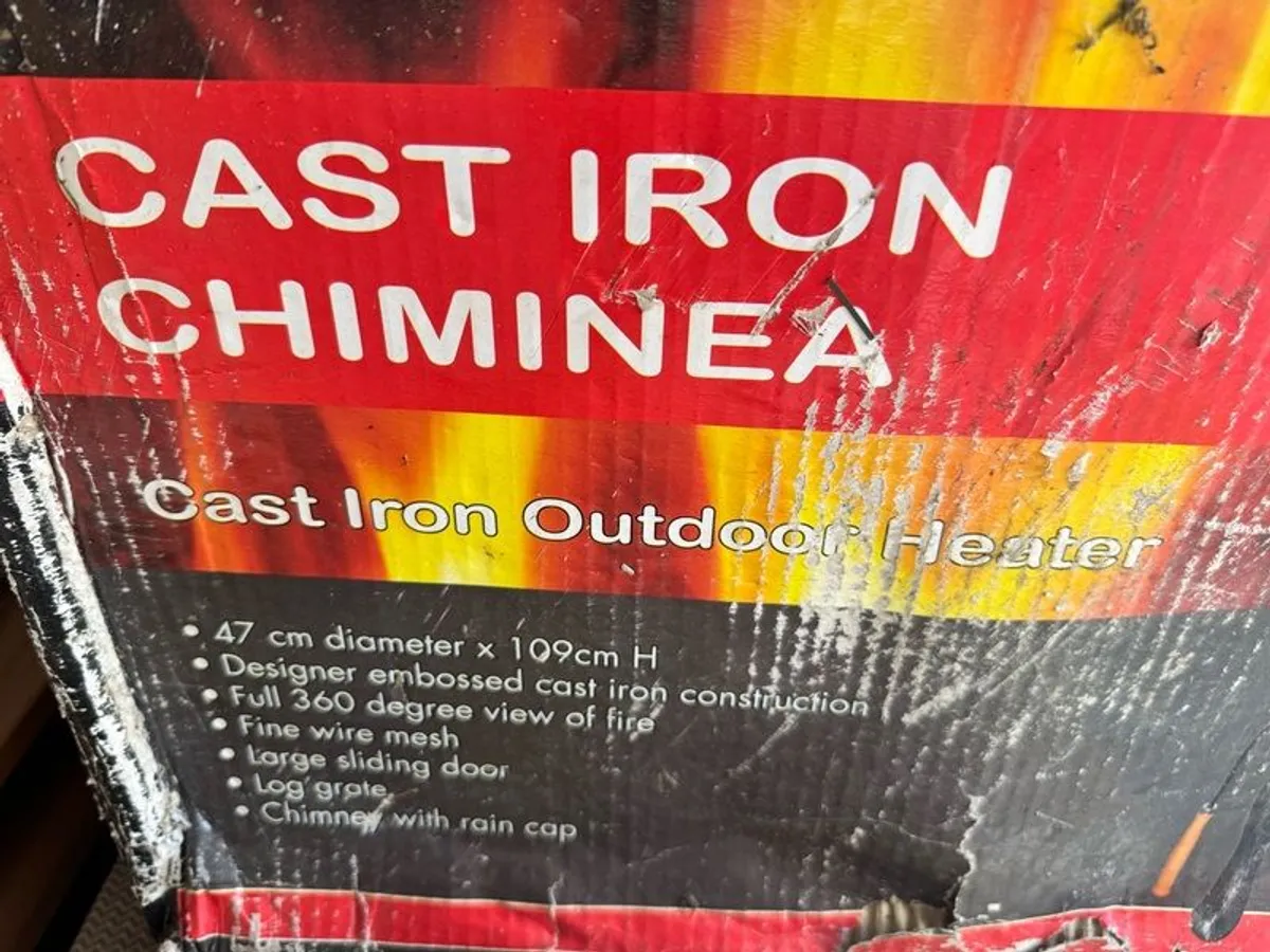 Cast Iron Garden Chiminea - outdoor heater - Image 2