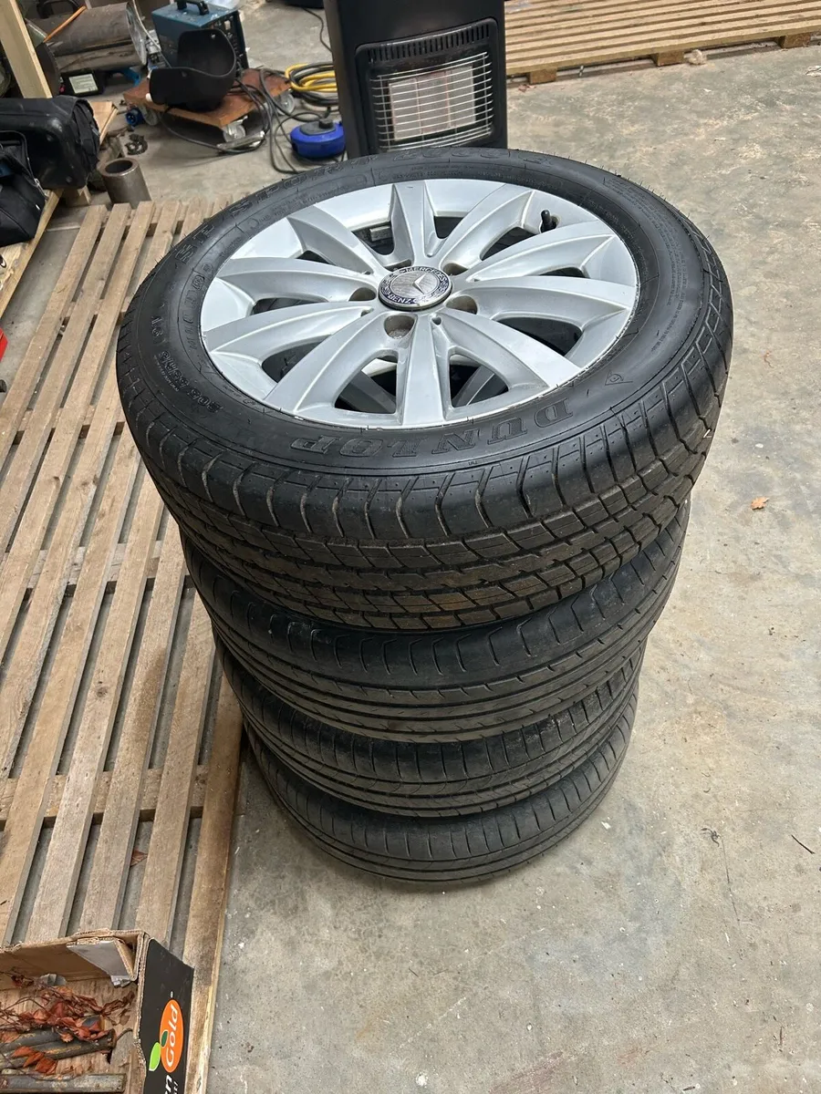 Original Mercedes 16” Alloys & Tyres - Image 2