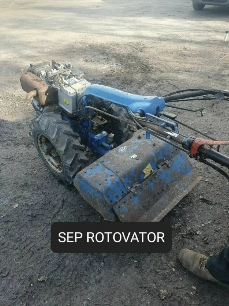 Stone rake and power harrow - Image 1