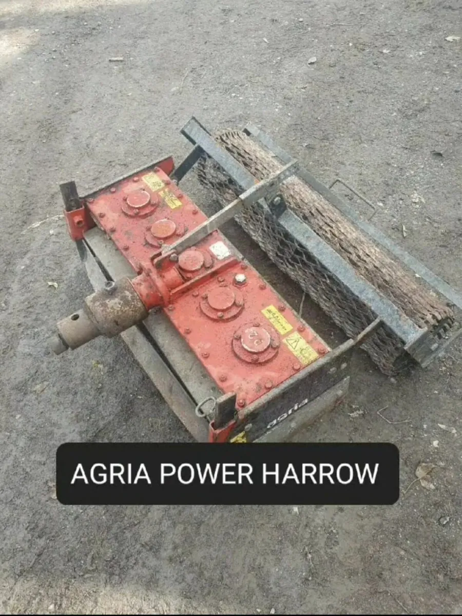 Stone rake and power harrow - Image 2