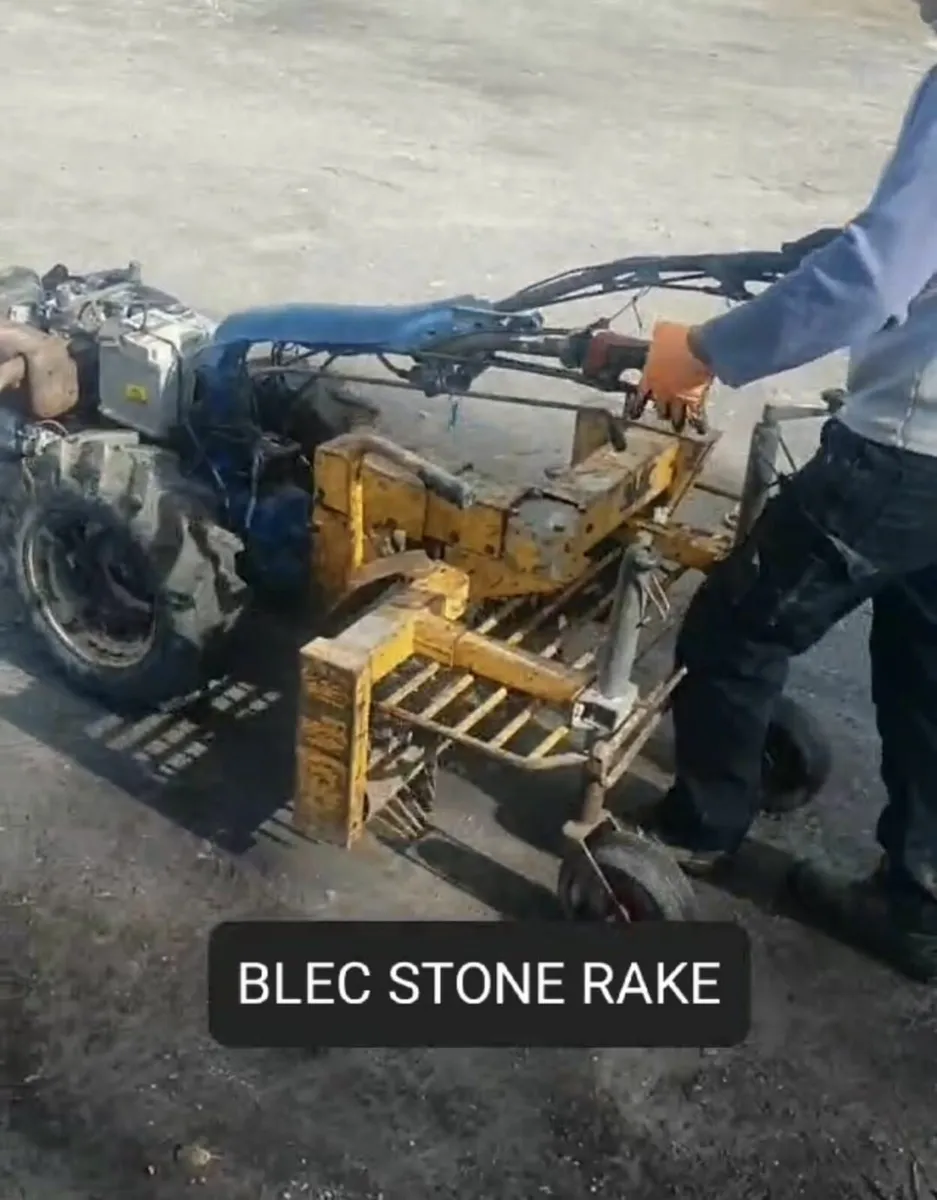 Stone rake and power harrow - Image 4