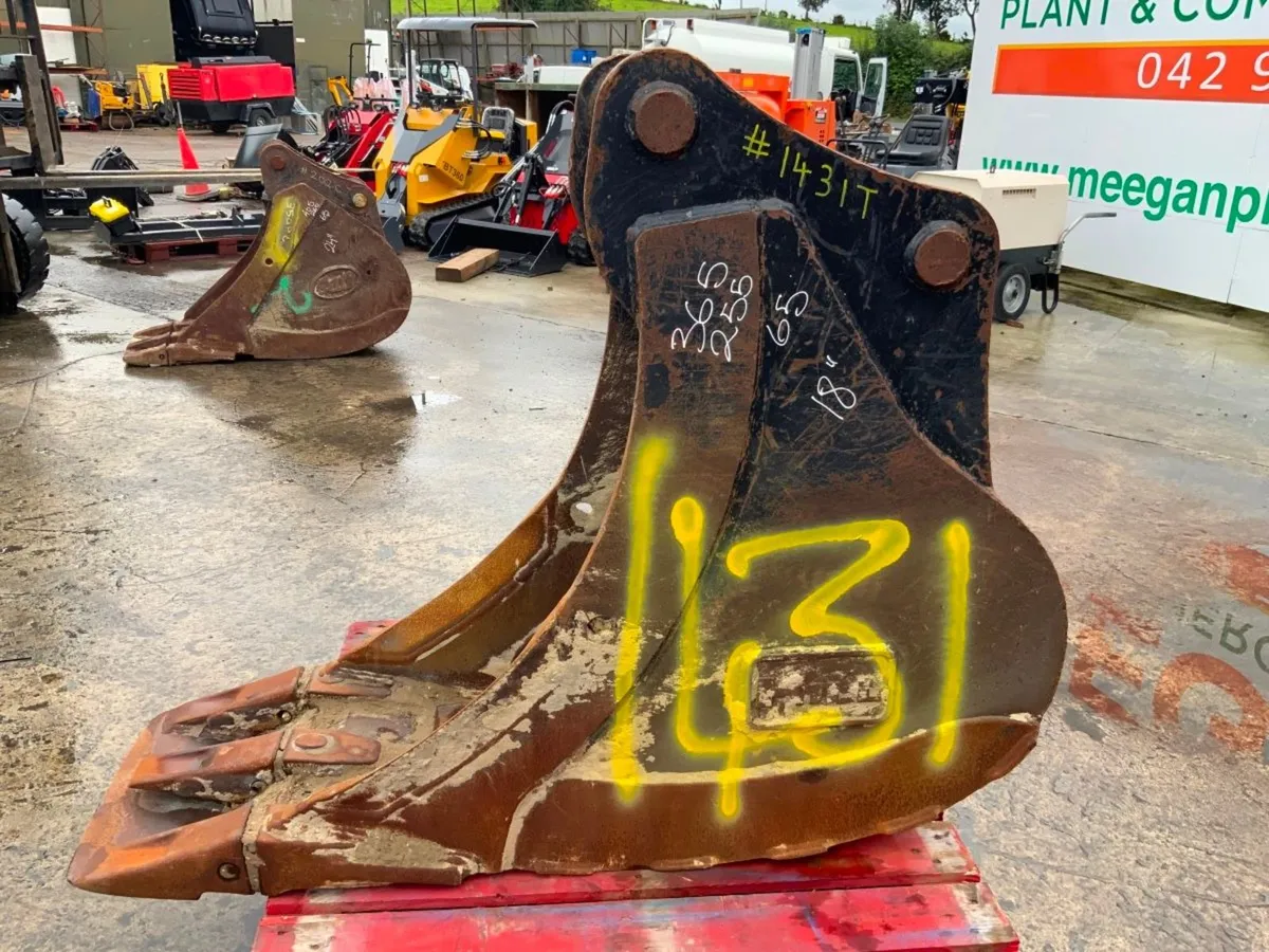 18" HILL DIGGING BUCKET....65mm PINS......1431t. - Image 4