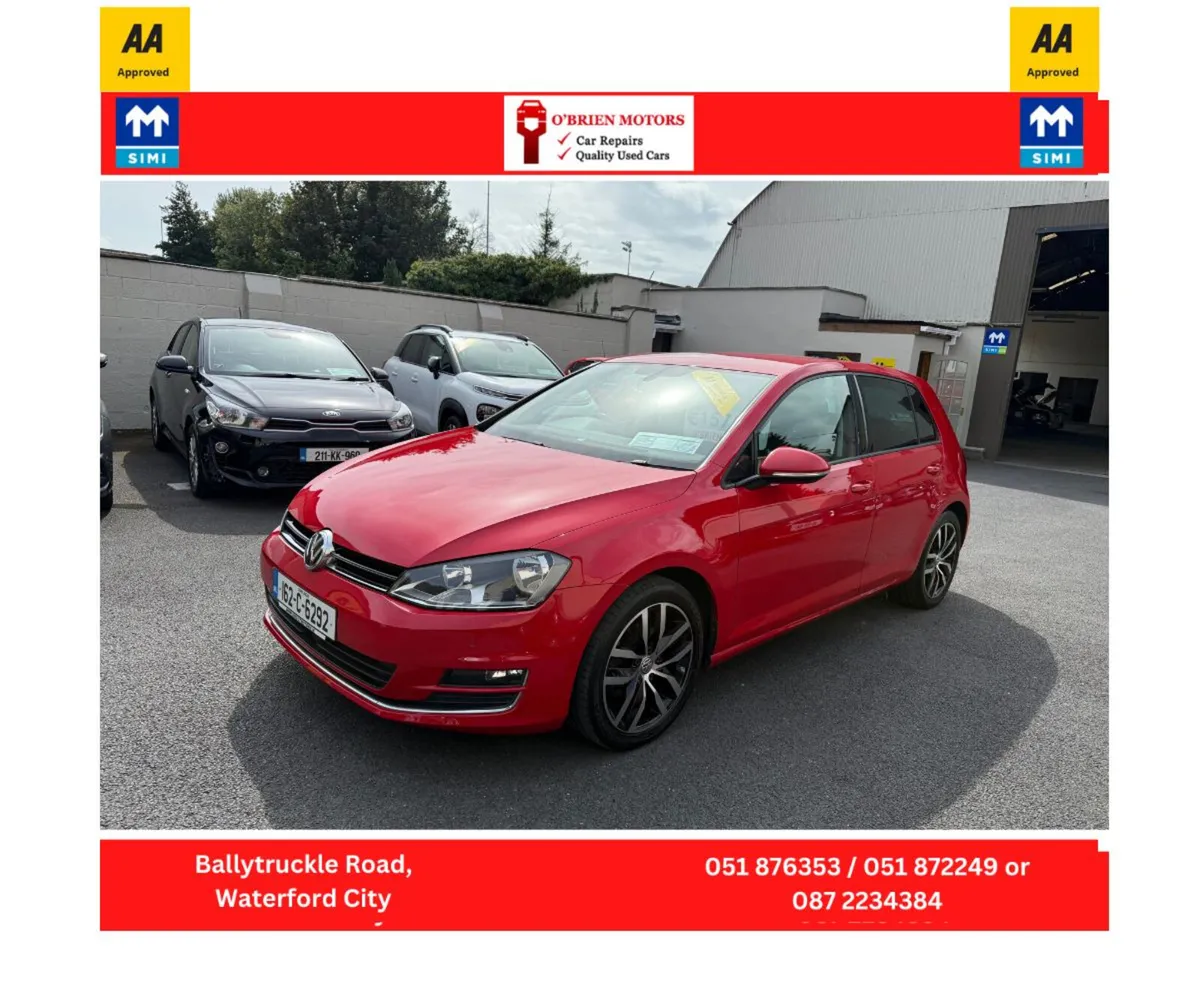 2016 Volkswagen Golf, 1.2 Turbo Petrol, Red - Image 3