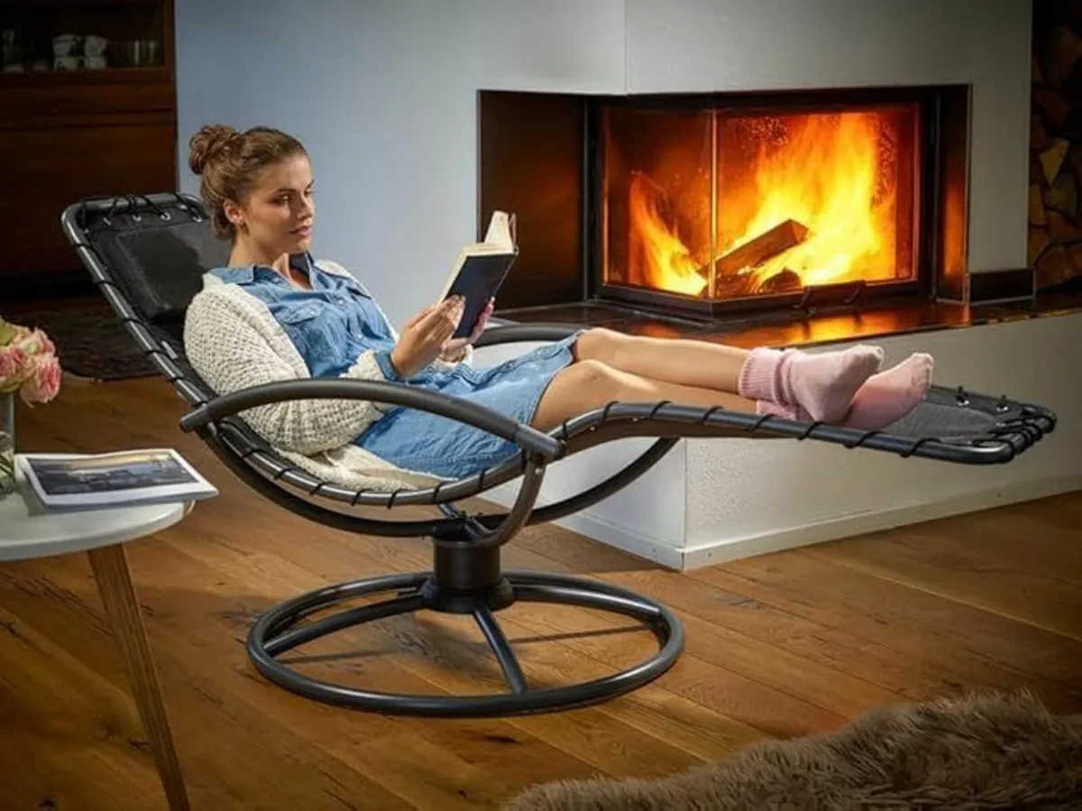 Rocking Lounger, 360 Rocking, Includes Cushion, St - Image 1