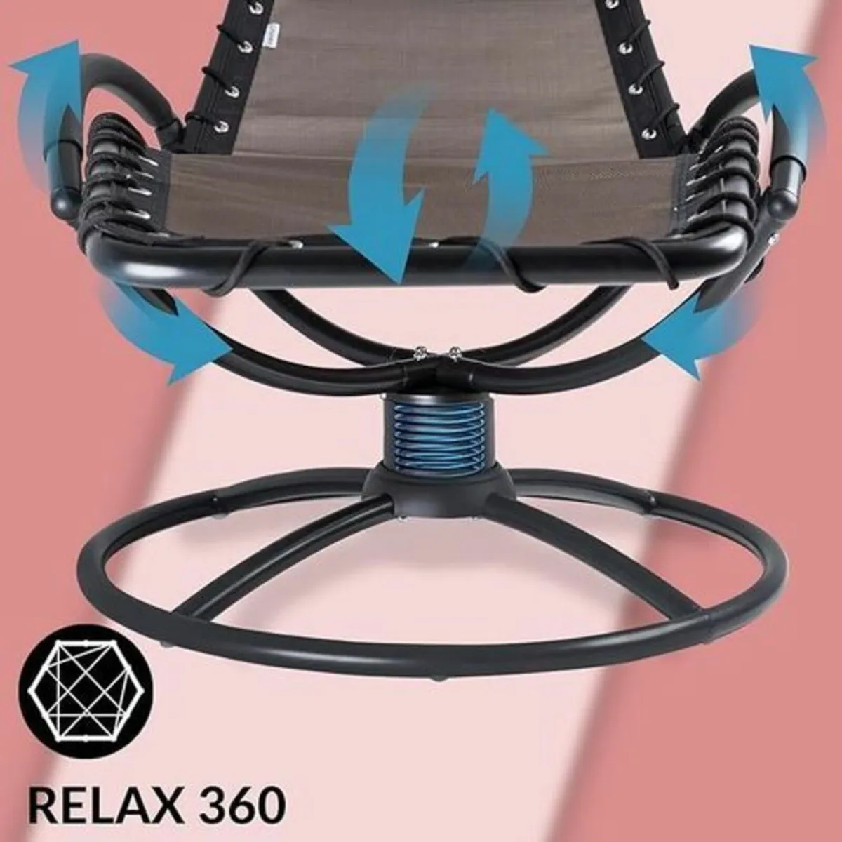 Rocking Lounger, 360 Rocking, Includes Cushion, St - Image 4