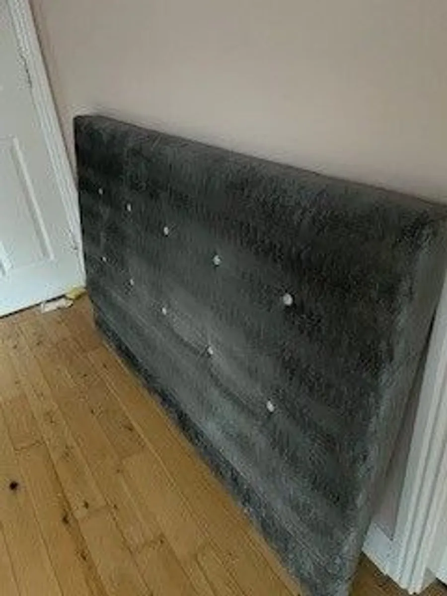King Size Headboard Grey - Image 1
