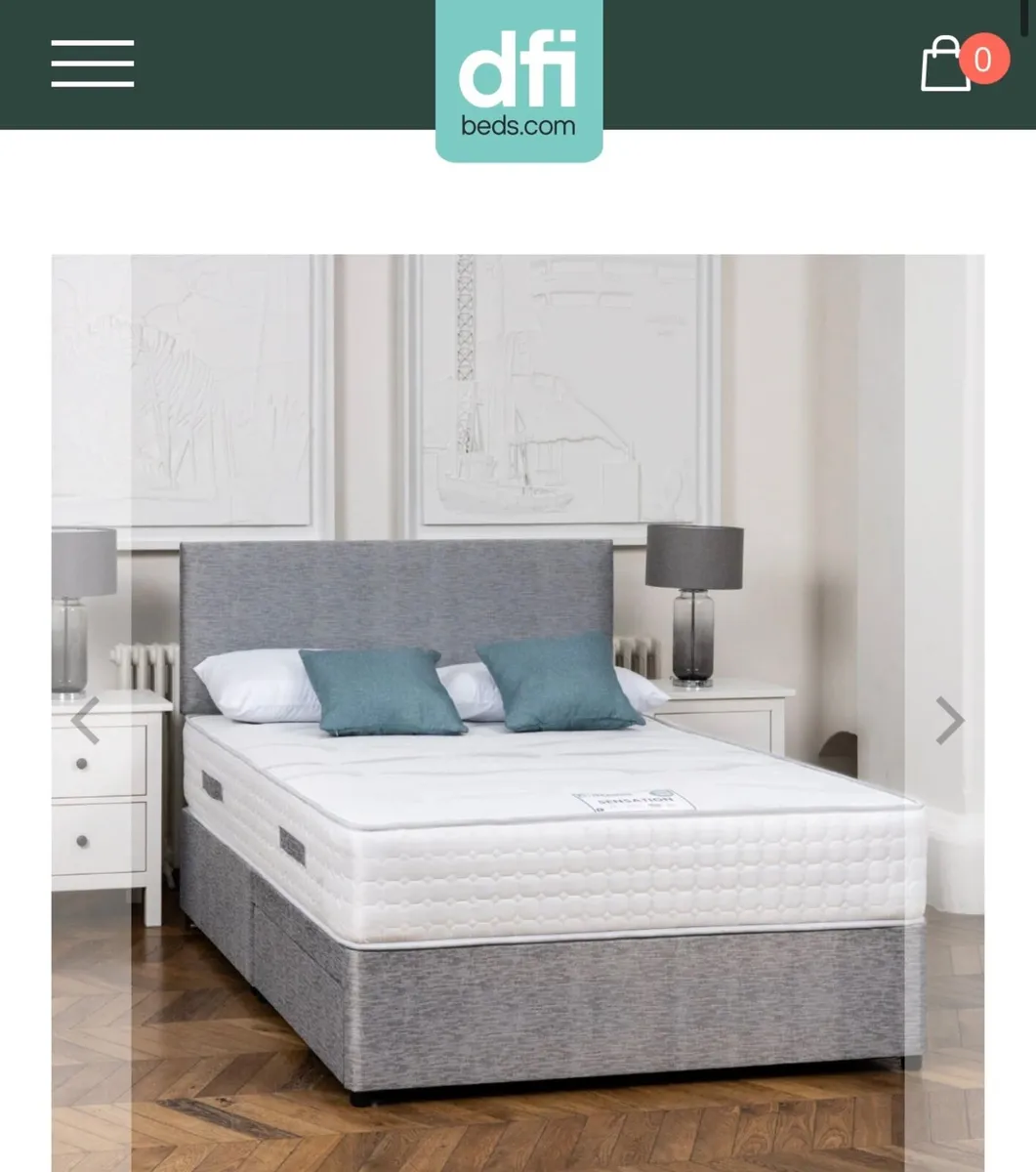 Double Bed with Mattress - Image 1