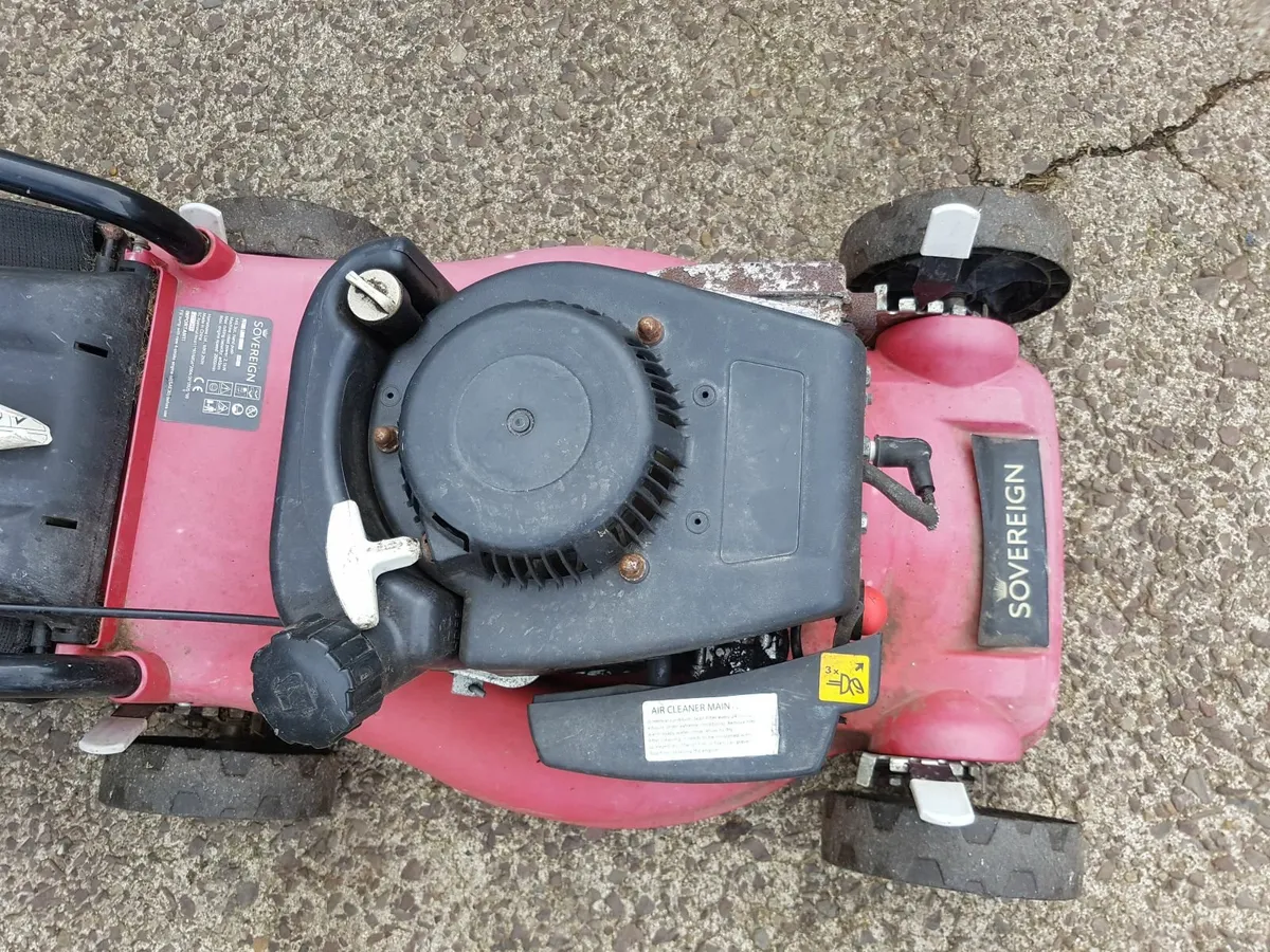 SOVEREIGN PETROL LAWNMOWER - FOR SALE - Image 3