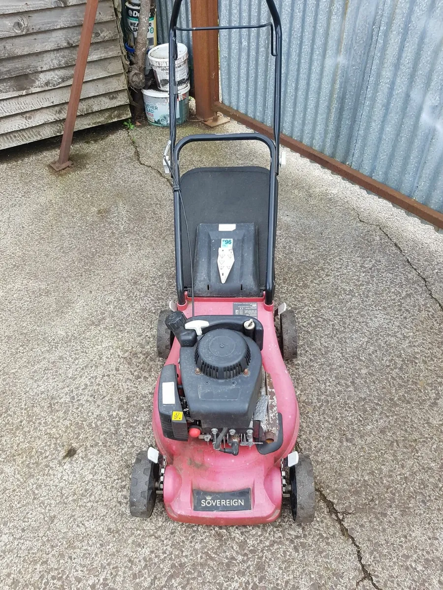 SOVEREIGN PETROL LAWNMOWER - FOR SALE - Image 2