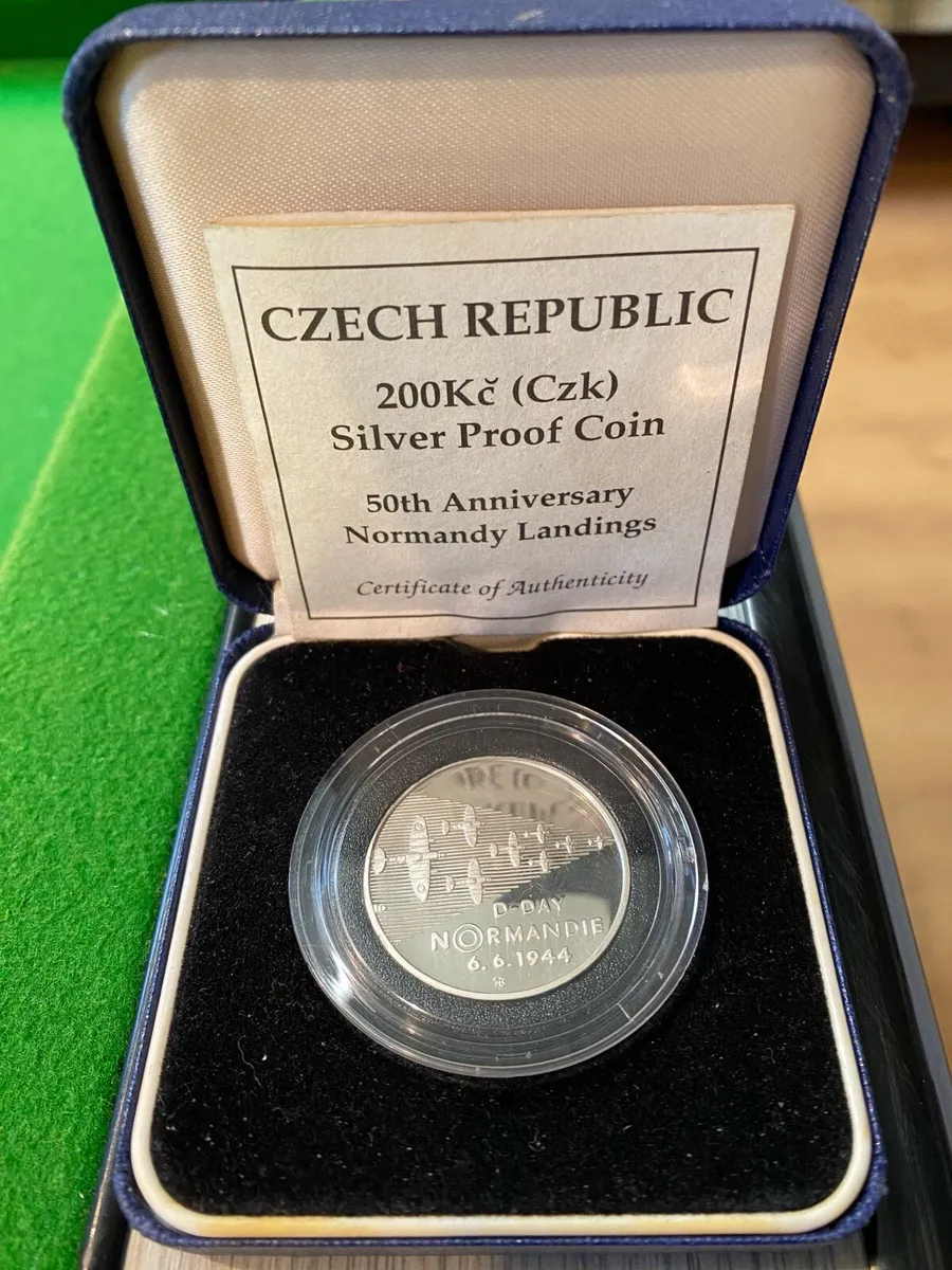 Czech Republic 200kc Silver Proof Coin - Image 1
