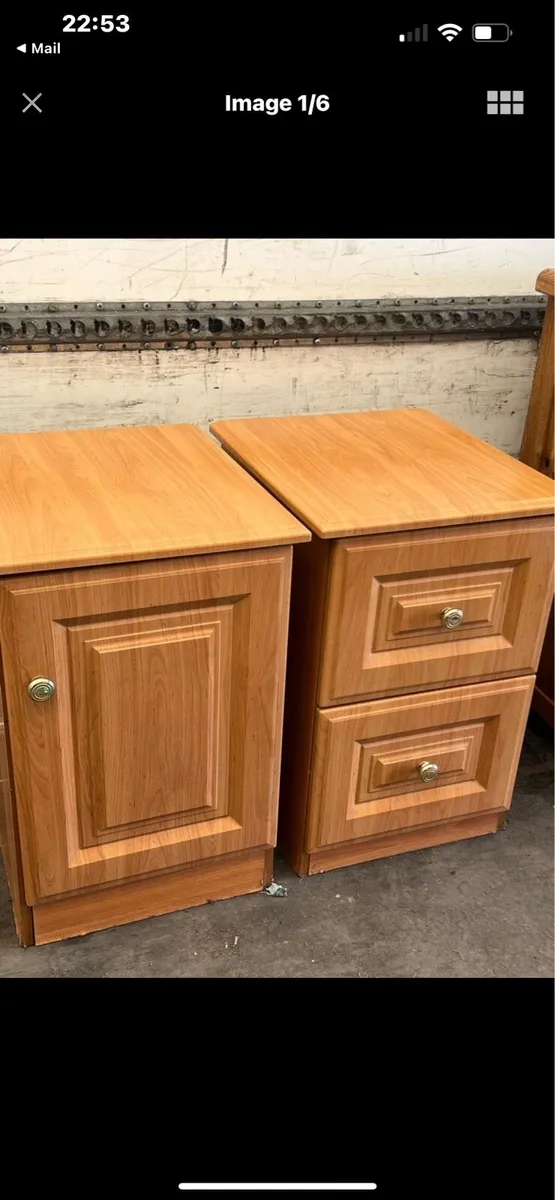 2 BEDSIDE LOCKERS - Image 1