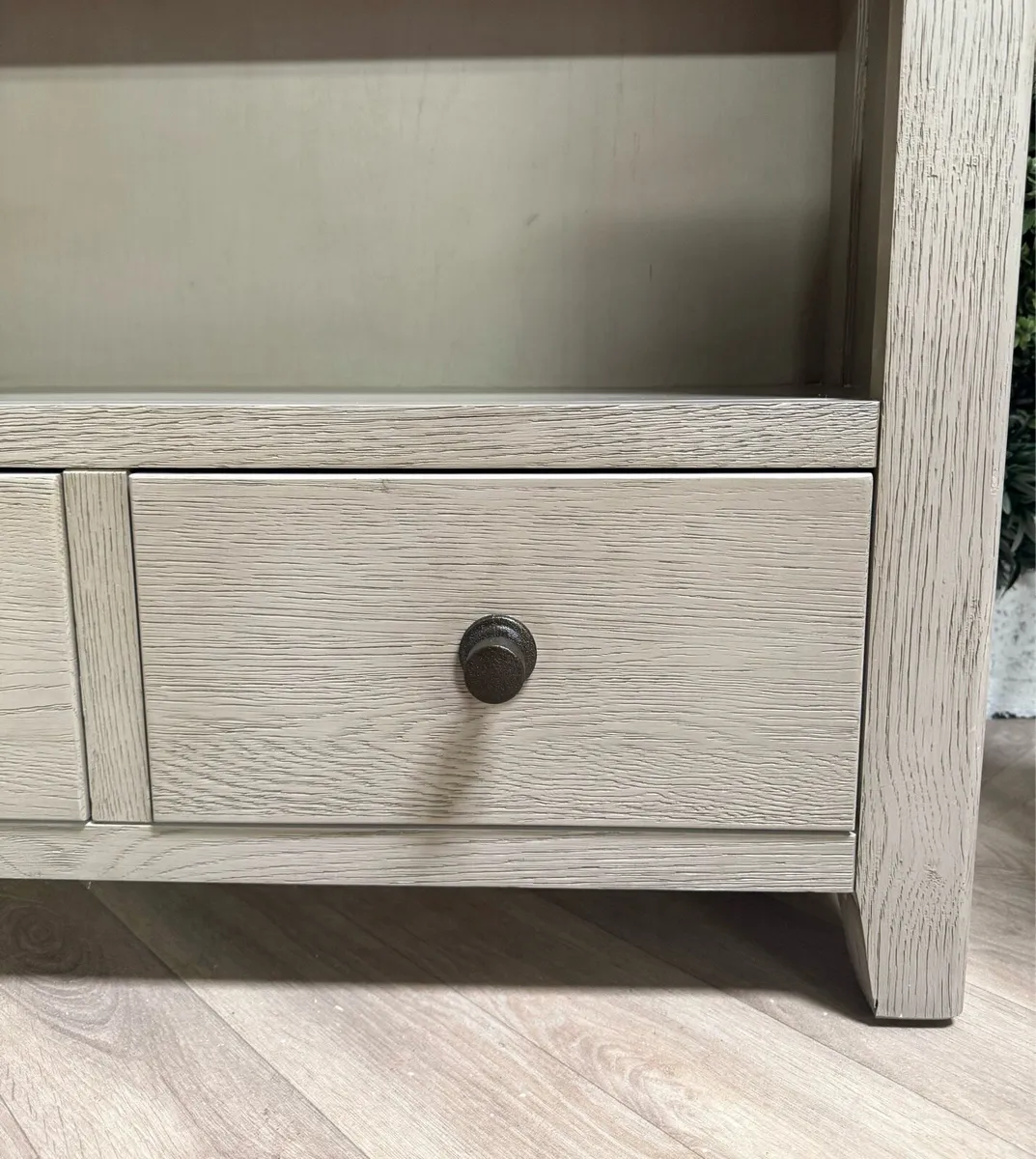Oak/grey display cabinet/bookcase - Image 3