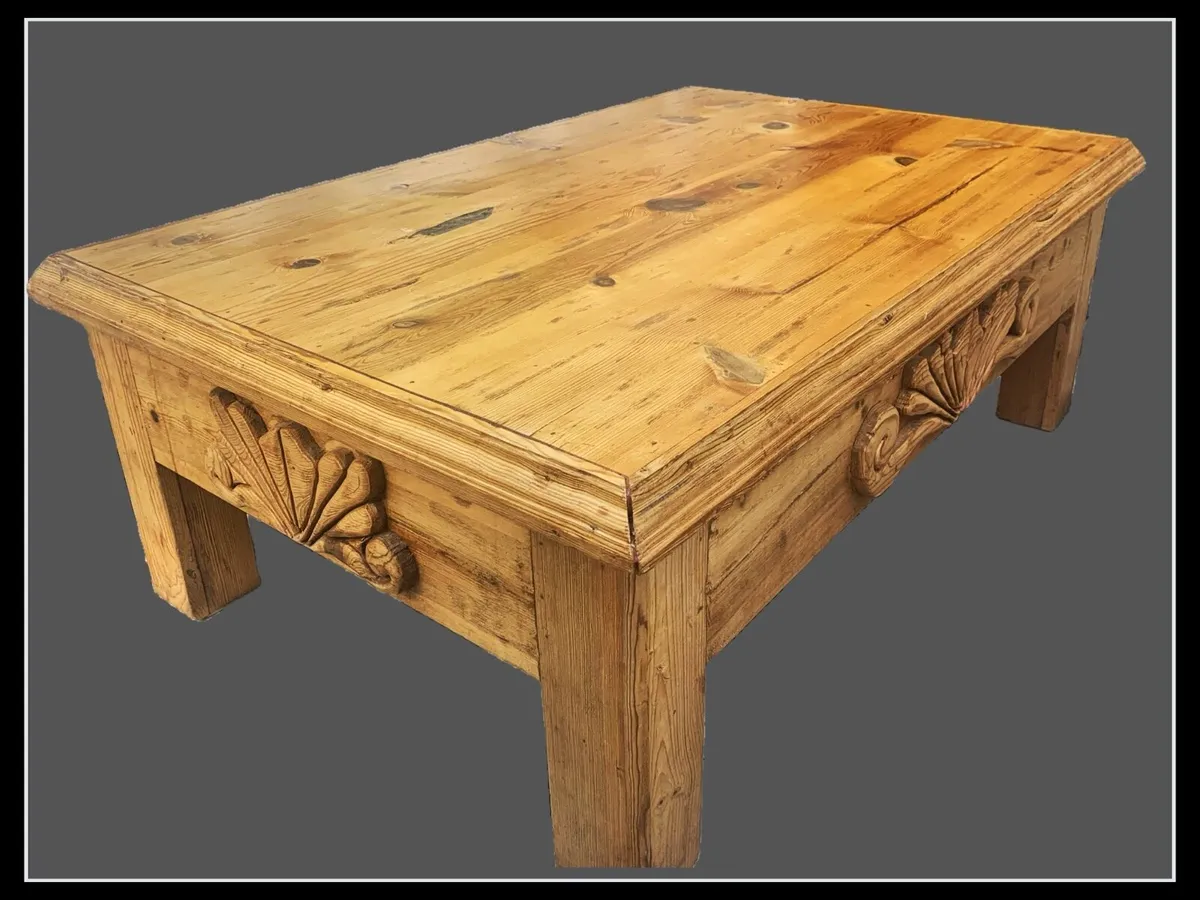 Large couch table Mexican Pine - reduced price! - Image 1