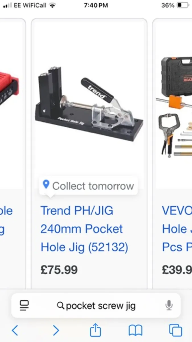 Trend pocket hole jig with drill bits and screws - Image 2