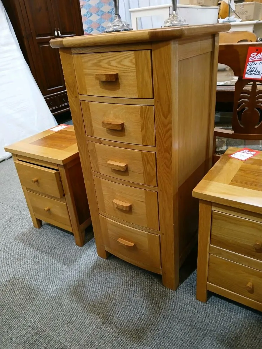 Solid Oak tallboy - Image 4