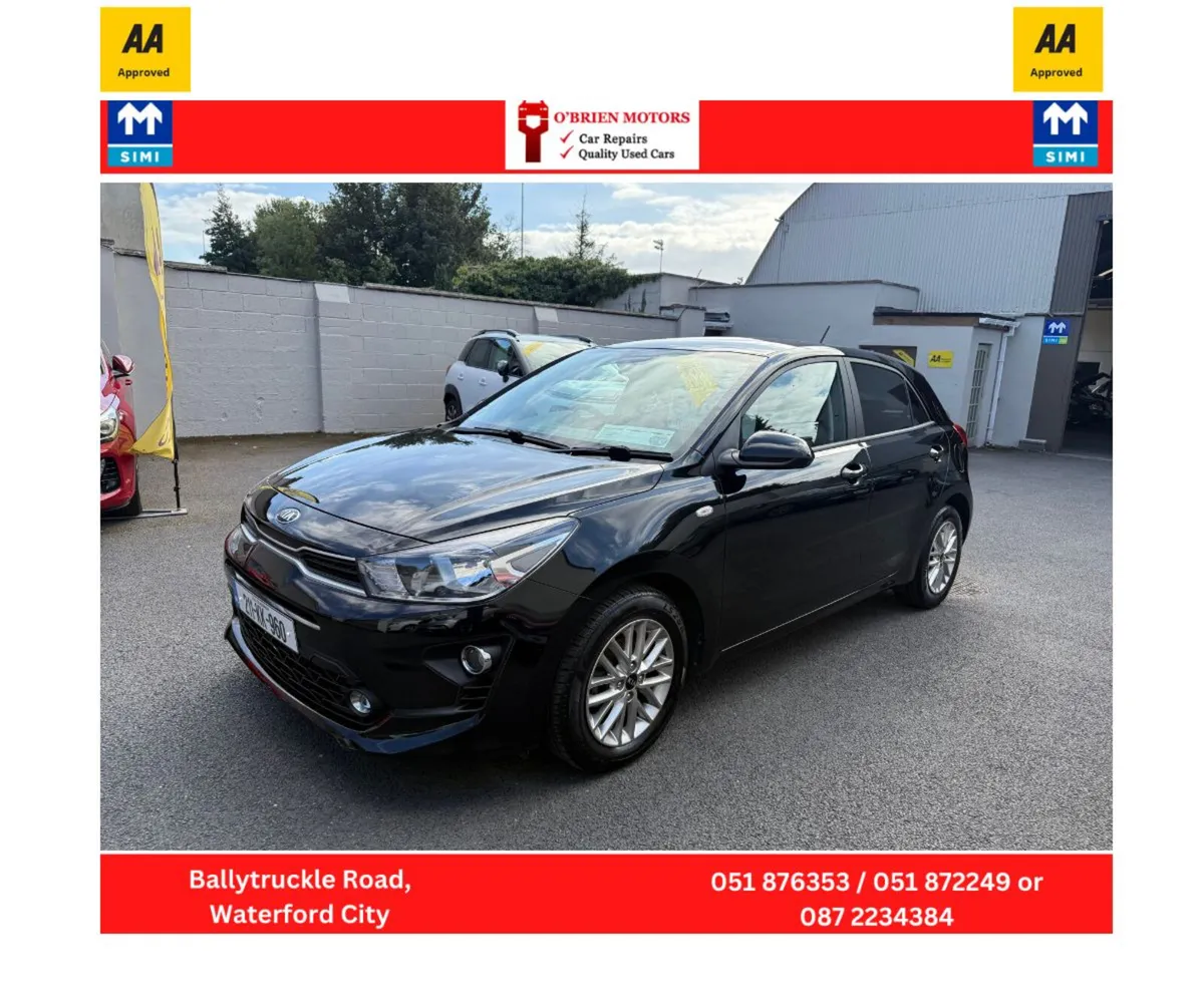 2021 Kia Rio, 1.2 Black, 5 Door Hatchback, Petrol - Image 1
