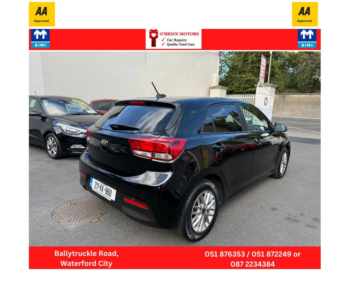 2021 Kia Rio, 1.2 Black, 5 Door Hatchback, Petrol - Image 4
