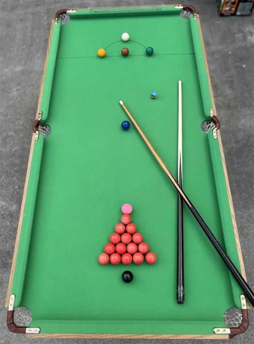 Hy-Pro 6ft Folding Snooker and Pool Table. - Image 2