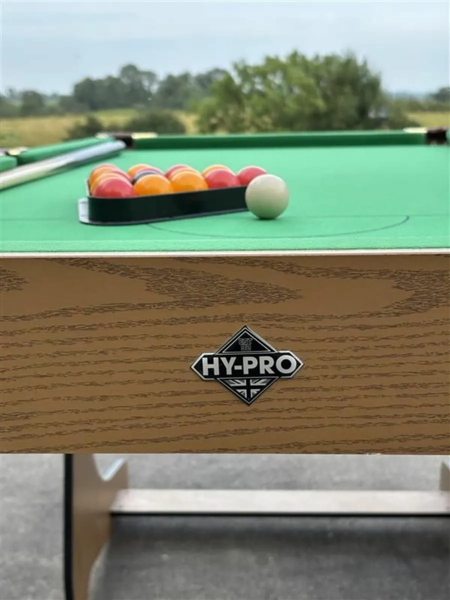 Hy-Pro 6ft Folding Snooker and Pool Table. - Image 4