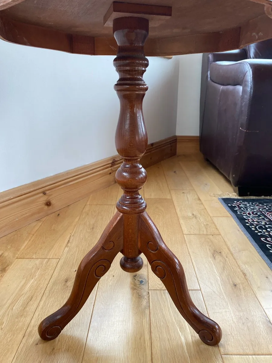 Wooden Round Table - Image 2