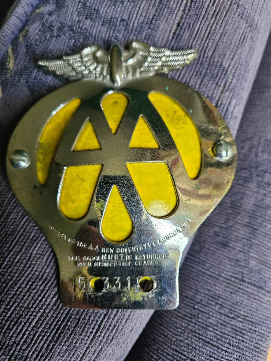 Vintage AA Badge.