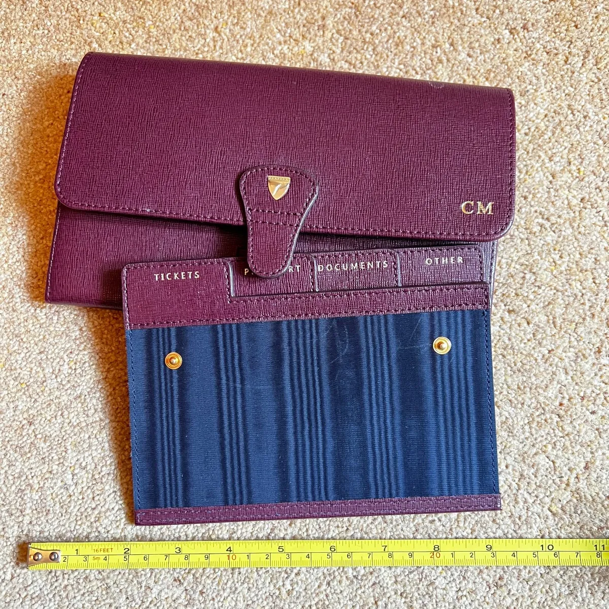 Aspinal purse leather with passport holder - Image 4