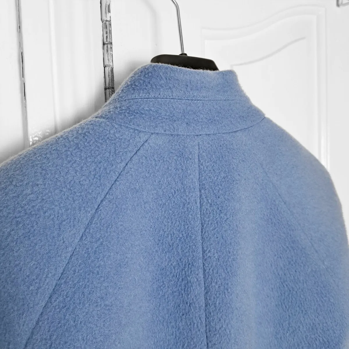 Bastyan Light Blue Wool Coat 12UK/40EU - Image 3