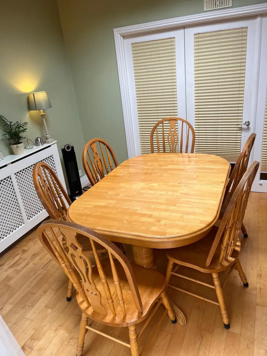 Dining Room Table & 8 Chairs - Image 1