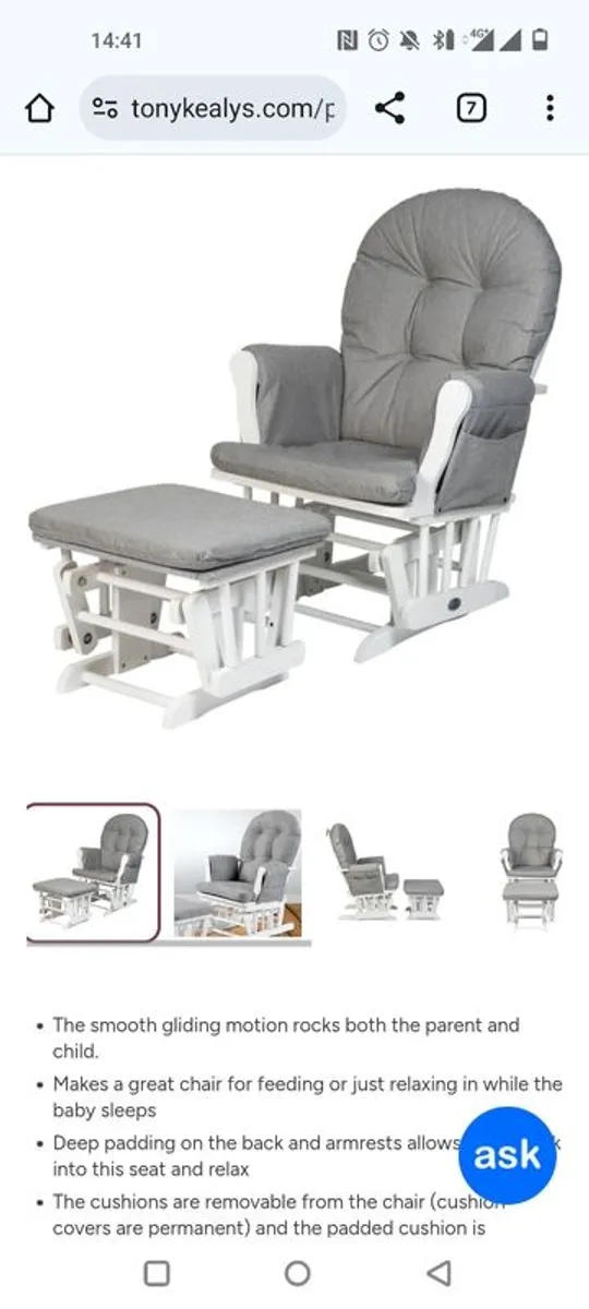 Babylo Rocking  Nursing Chair - Image 3