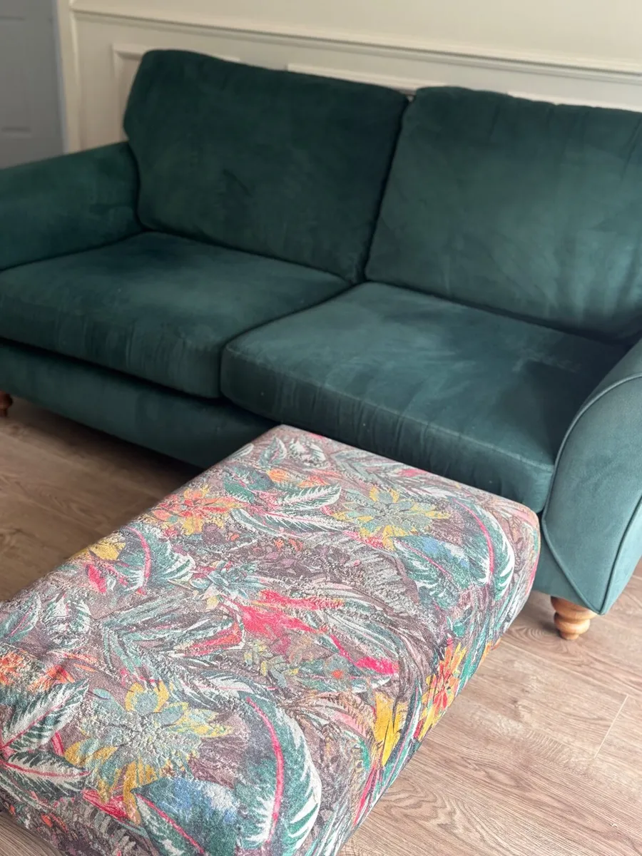 Sofa & Footstool - Image 2