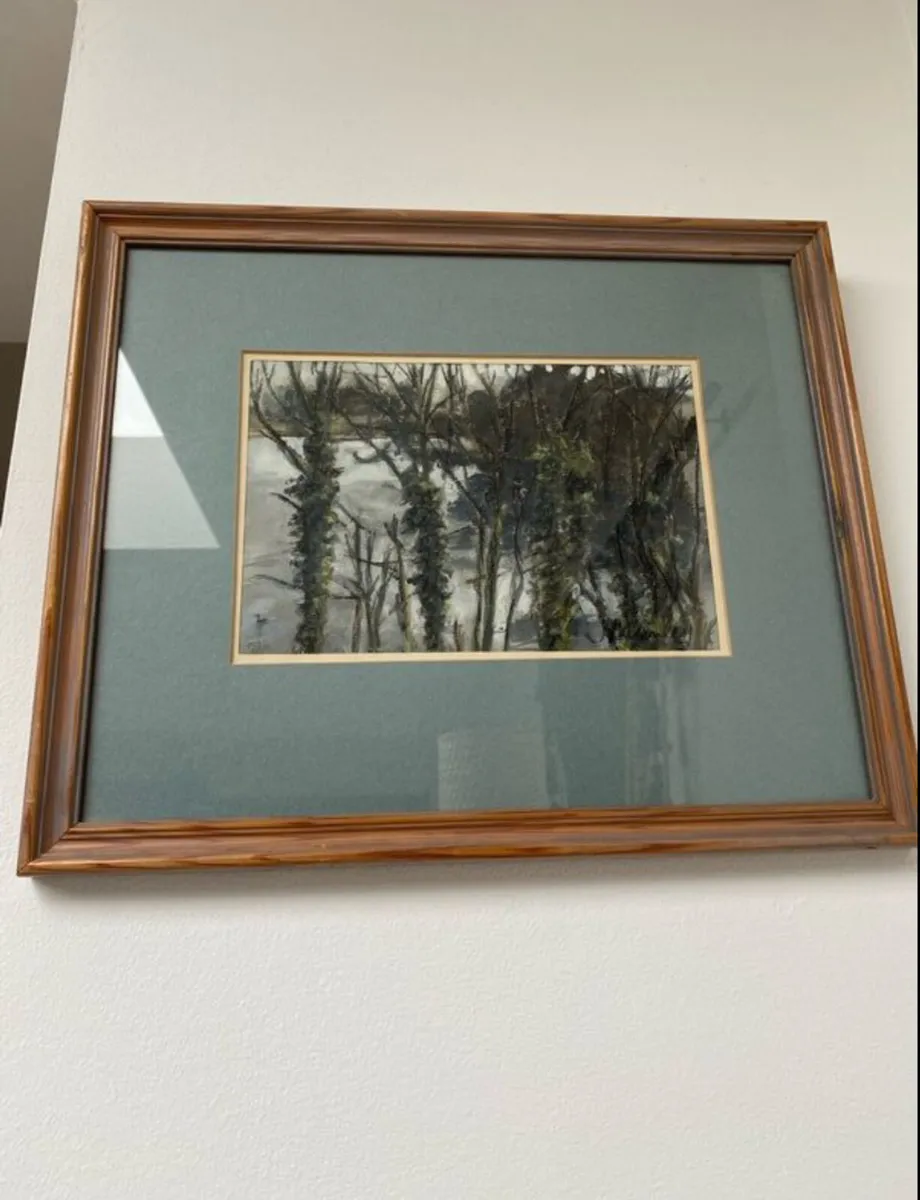 Framed Original Pastel Painting Jim Manley - Image 1