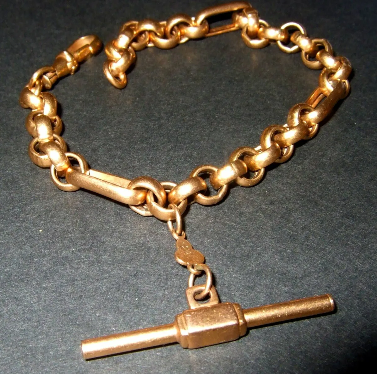 Vintage 9ct Gold Unisex 'Albert' Bracelet - Image 4