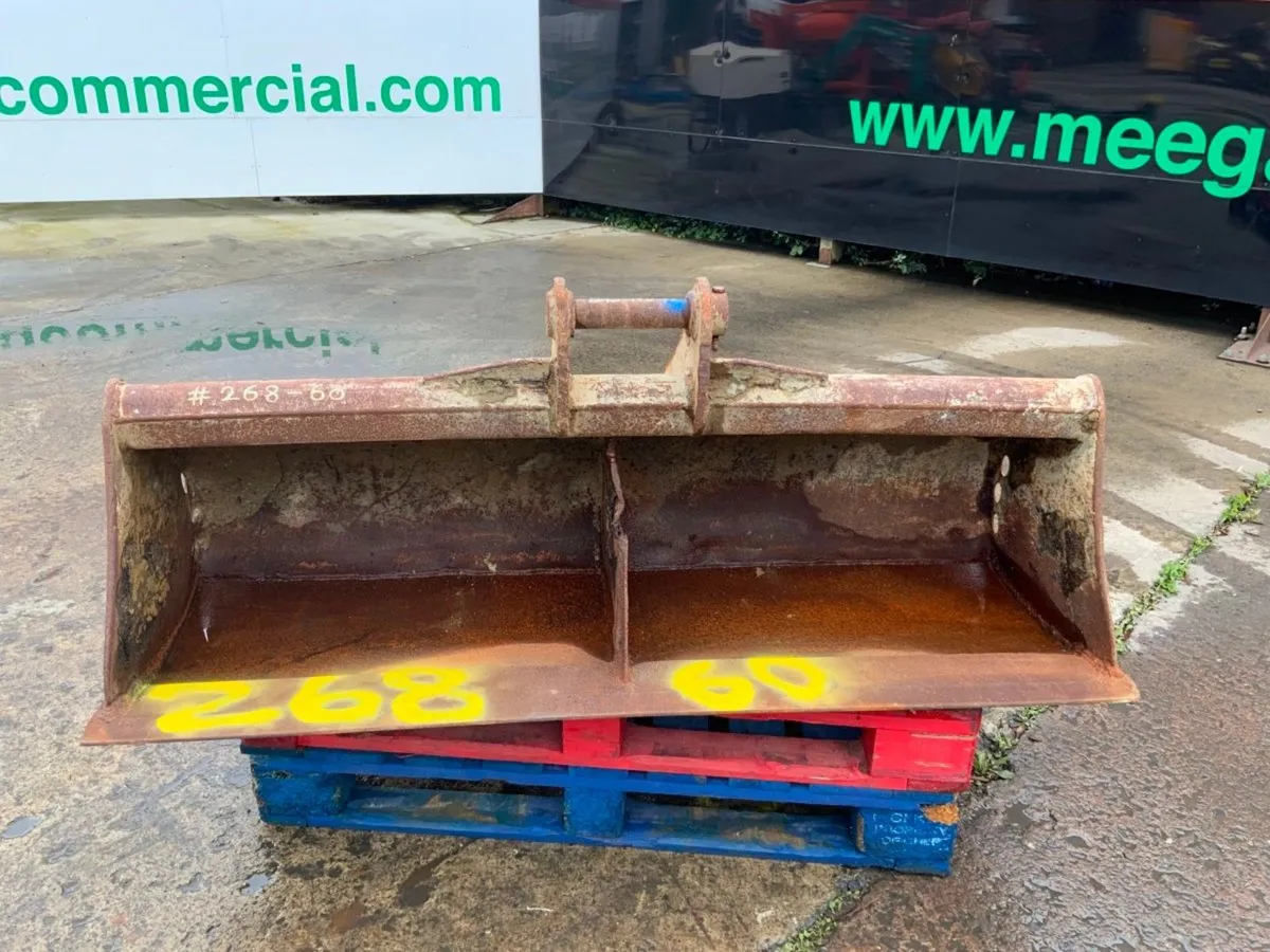60" RHINOX GRADING BUCKET....45mm PINS....268-60. - Image 2