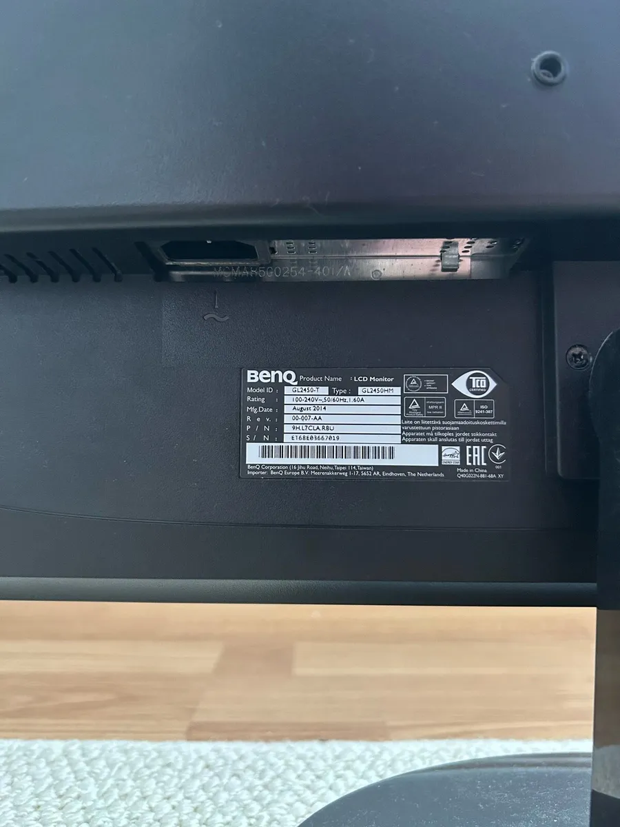 BenQ GL2450 24” LED monitor - Image 4