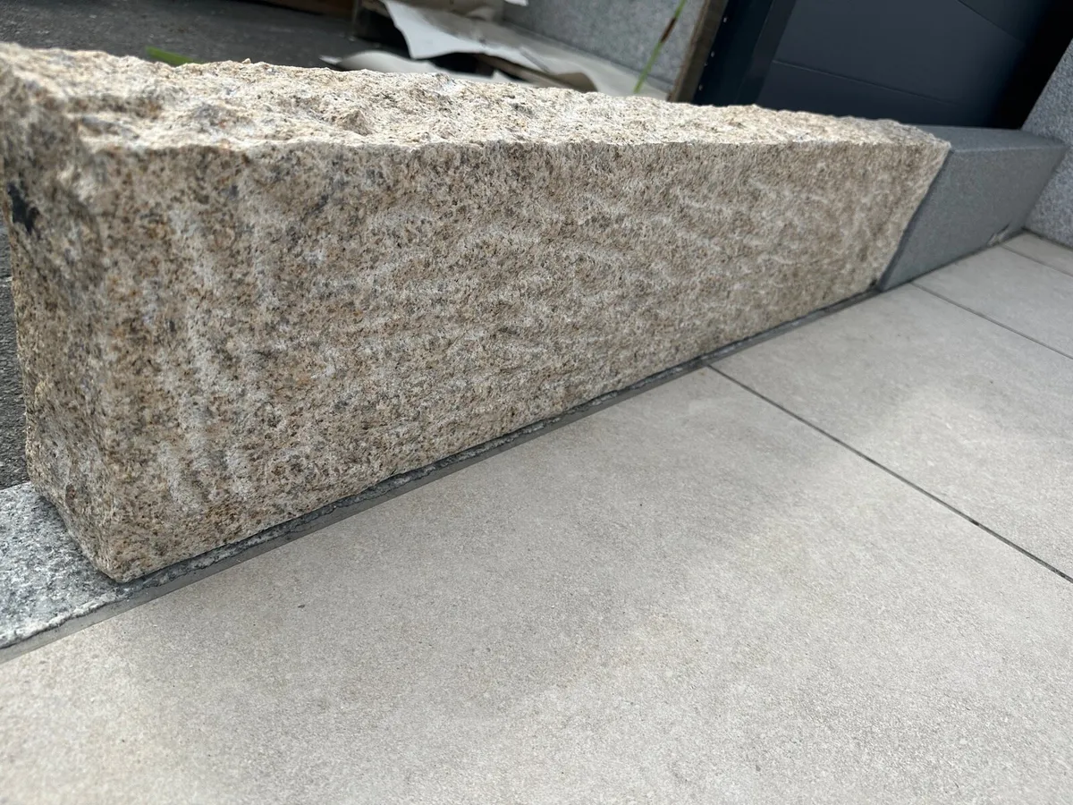 Gold granite kerbs - Image 1