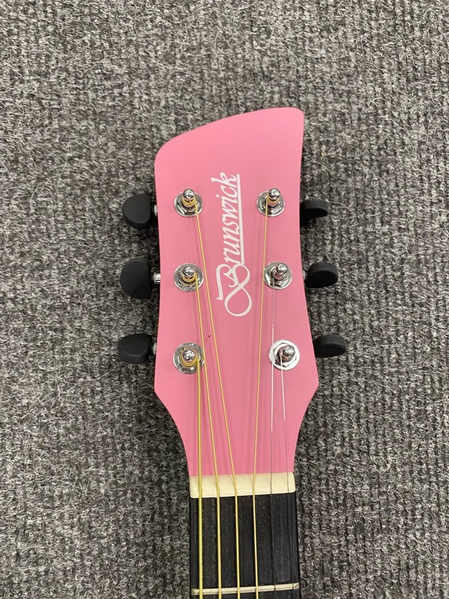 Brunswick Pink Acoustic Guitar - Image 4