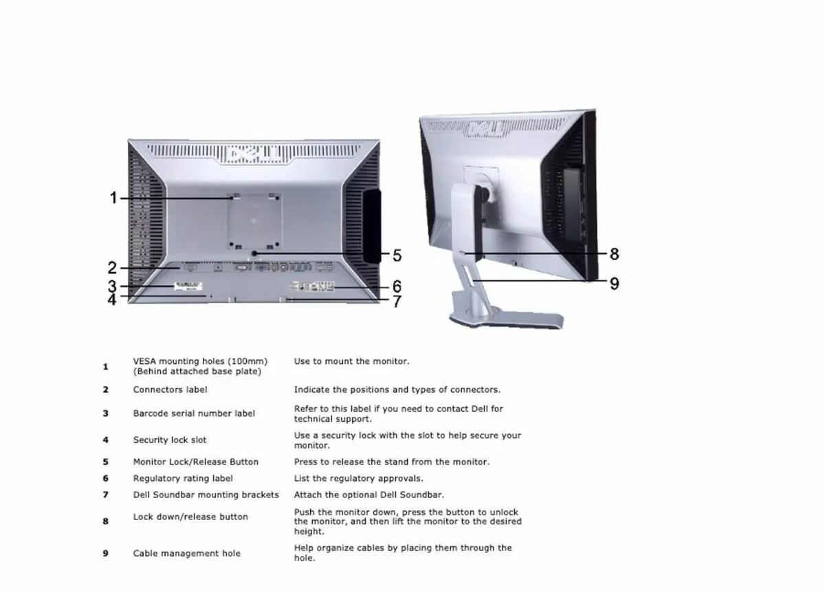 Dell 24" UltraSharp LCD Monitor - Image 4