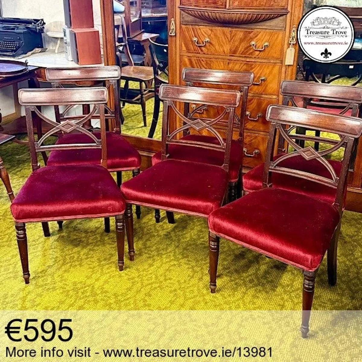 Antique & Vintage Sets of Dining Chairs - Image 4