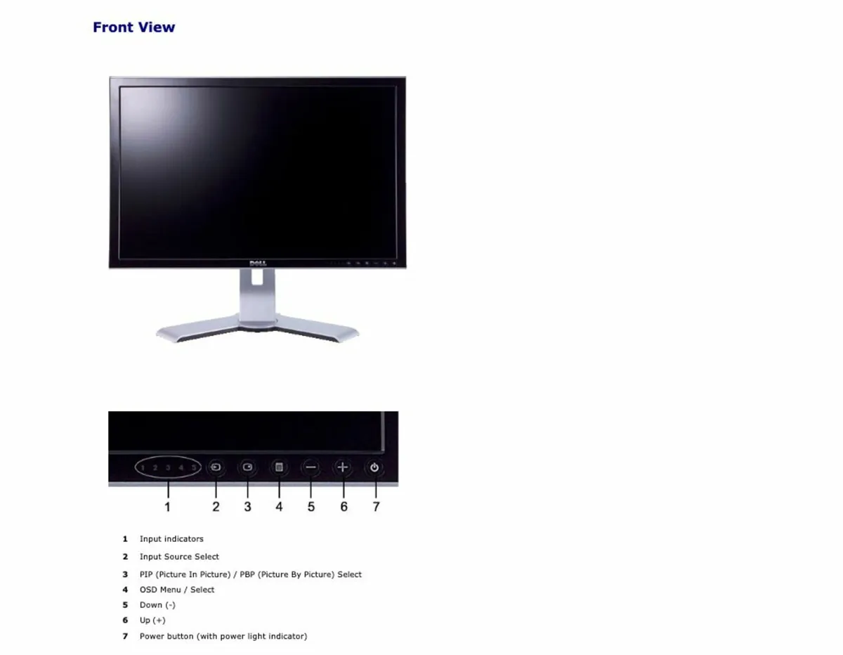 Dell 24" UltraSharp LCD Monitor - Image 3
